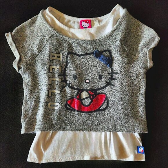 Hello Kitty Y2K Retro Kidcore Layered Top - Picture 3 of 7